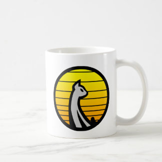 Cat yellow coffee mug