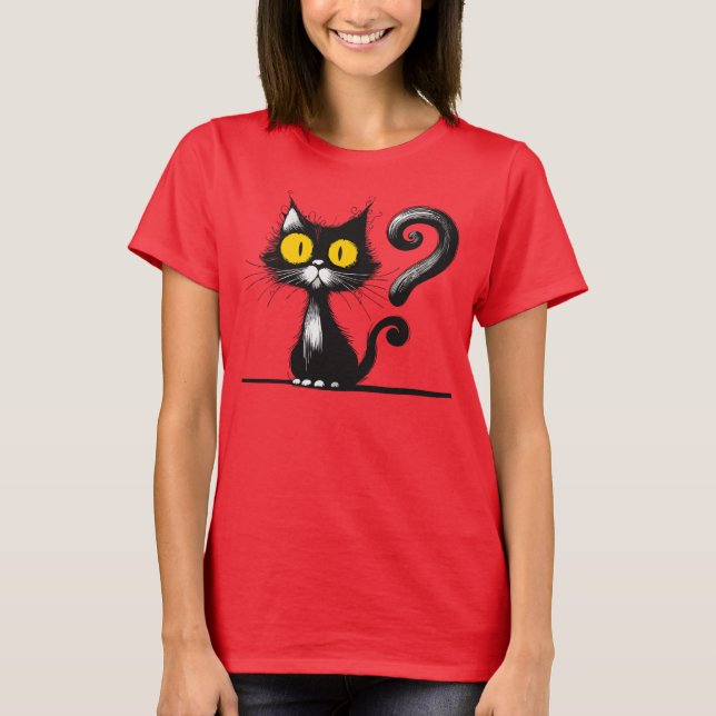 CAT yellow eyes -  T-Shirt (Front)