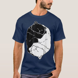 Cat yin and yang cats gifts sleep T-Shirt