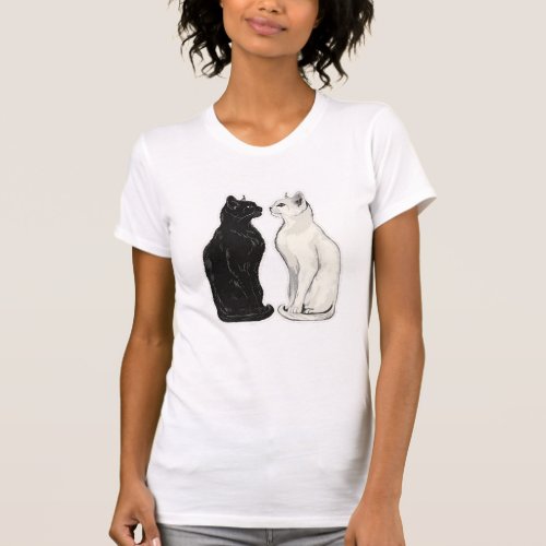 Cat Yin and Yang T_Shirt