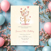 Cat Yoga birthday party