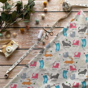 Cat Yoga Fabric