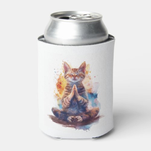 Cat Yoga Master Can Cooler