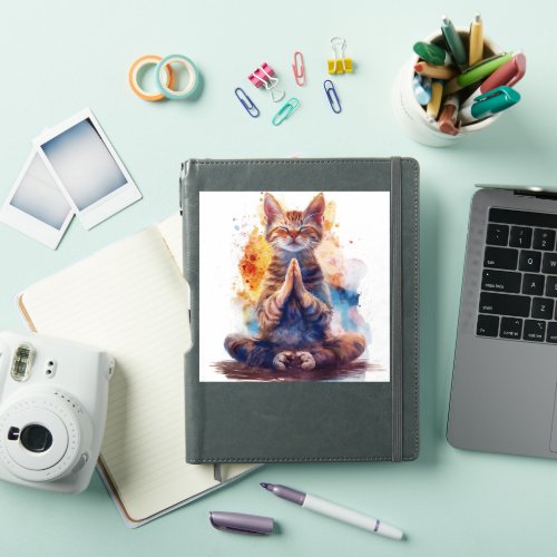 Cat Yoga Master Sticker