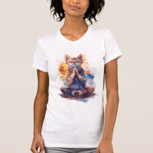Cat Yoga Master T_Shirt