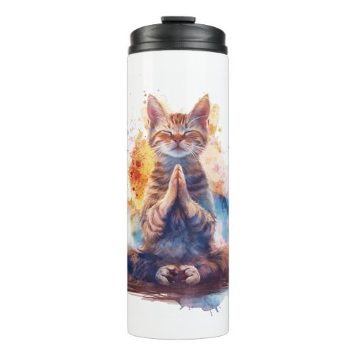 Cat Yoga Master Thermal Tumbler