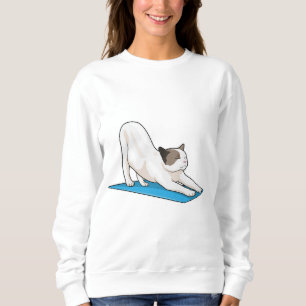 Cat Yoga Meditation Fitness Sweatshirt