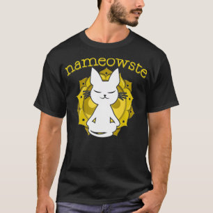 Cat Yoga Meditation Namaste Nameowste Yogi Gift Pr T-Shirt