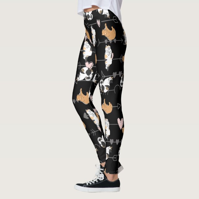 Cat Yoga Pants, Leggings (Left)