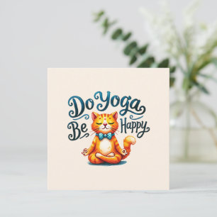 Cat Yoga Pose - Do Yoga, Be Happy