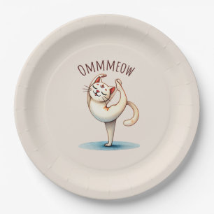 Cat Yoga Pose - Meow Paper Plates
