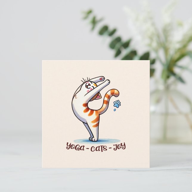 Cat Yoga Pose - Yoga - Cats - Joy (Standing Front)