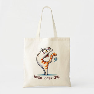 Cat Yoga Pose - Yoga - Cats - Joy Tote Bag