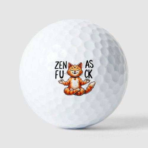 Cat Yoga Pose _ Zen Golf Balls