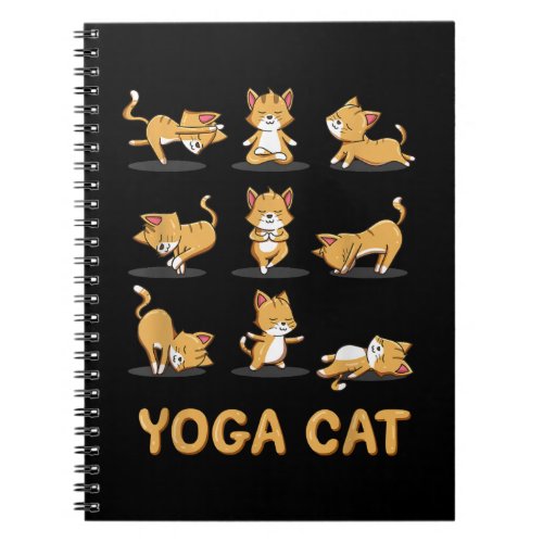Cat Yoga Zen Cat Yoga Pose Meditation Men Women Ki Notebook