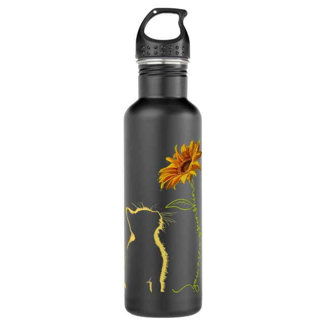 Cat You Are My Sunshine Cats  Stainless Steel Water Bottle (Front)