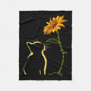 Cat You Are My Sunshine Cats Tee Gifts Fleece Blanket