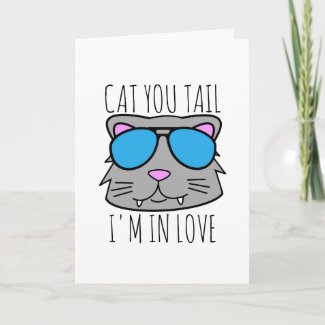 Cat You Tail Holiday Card
