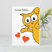 Cat You're My Favorite Human Flat Greeting Card (Standing Front)