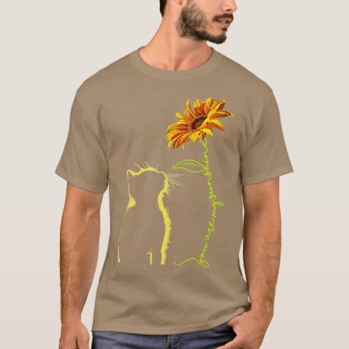 Cat youre my sunshine Sunflower Cat Lovers Gifts  T_Shirt
