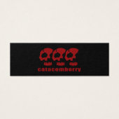 catacomberry skuletons BOOKMARKER (Front)