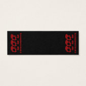 catacomberry skuletons BOOKMARKER (Back)