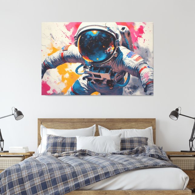 Catacombs of the Moon-5 Canvas Print (Insitu(Bedroom))