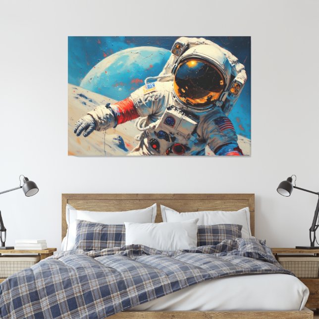 Catacombs of the Moon-9 Canvas Print (Insitu(Bedroom))