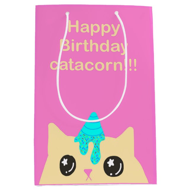 Catacorn Gift bag (birthday) (Front)