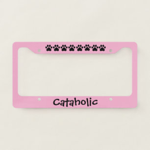 Cataholic License Plate Frame