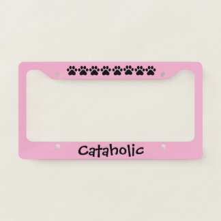 Cataholic License Plate Frame