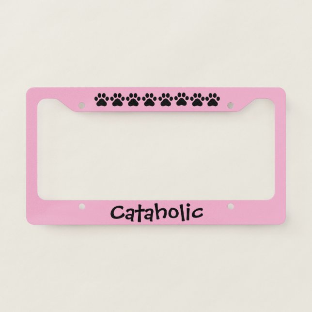 Cataholic License Plate Frame (Front)