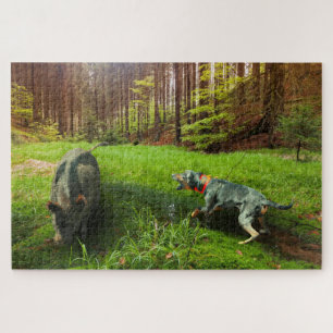 Catahoula and Hog Jigsaw Puzzle
