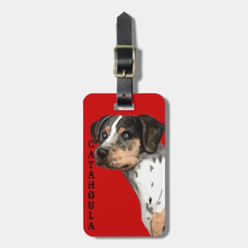 Catahoula Color Block Luggage Tag