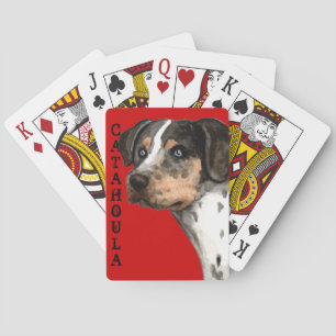 Catahoula Color Block Playing Cards