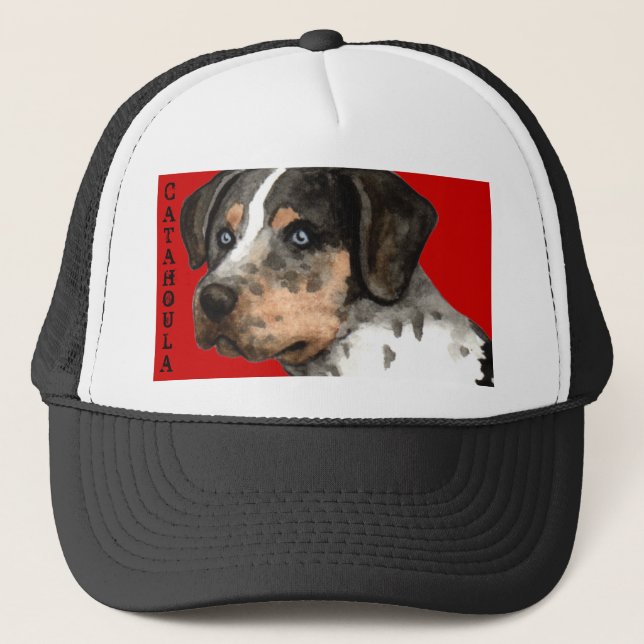 Catahoula Color Block Trucker Hat (Front)