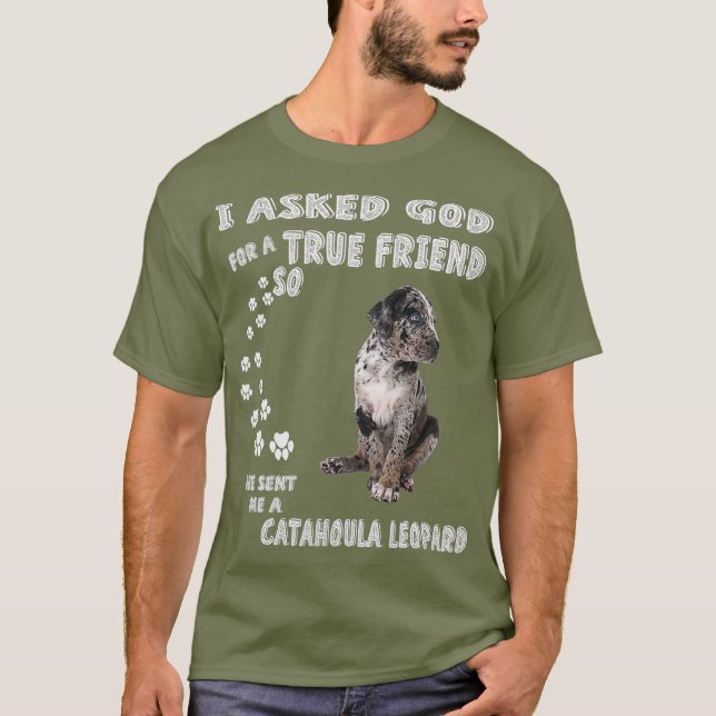 Catahoula Cur Dad Mom CLD Costume Catahoula Dog T-Shirt (Front)