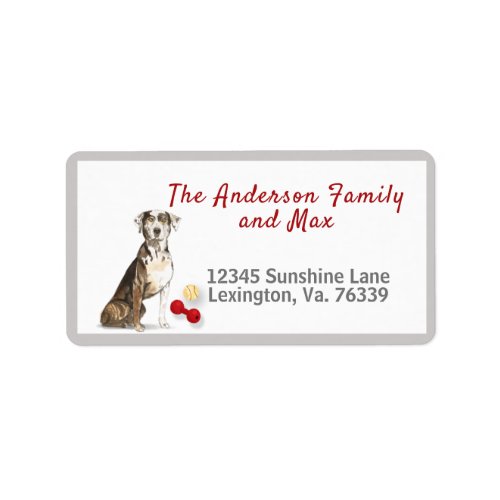 Catahoula Hound Toys Home Return Address  Label