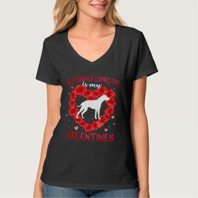 Catahoula Leopard Dog Animal Hearts Day Mastiff Is T-Shirt