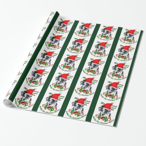 Catahoula Leopard Dog Christmas Wrapping Paper