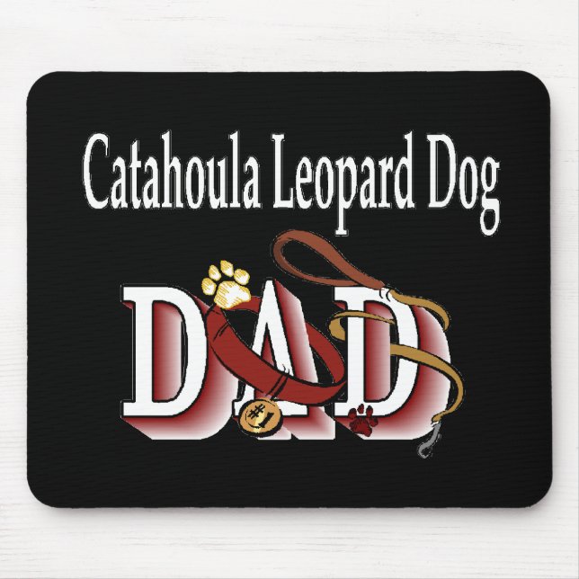 Catahoula Leopard Dog DAD Gifts Mouse Pad (Front)