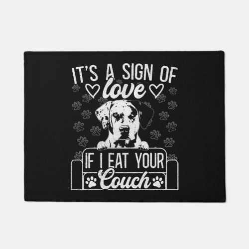 Catahoula Leopard Dog Eat Your Couch I Love My Dog Doormat