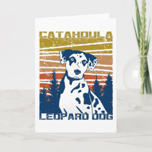 Catahoula Leopard Dog Gift Idea Card