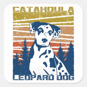 Catahoula Leopard Dog Gift Idea Square Sticker