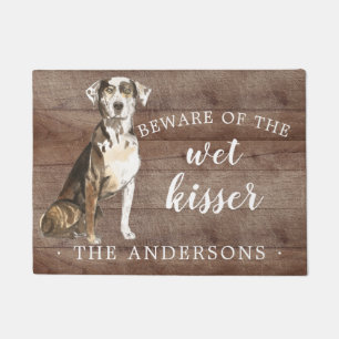 Catahoula Leopard Dog Personalized Door Mat