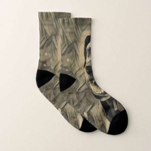 Catahoula leopard dog socks