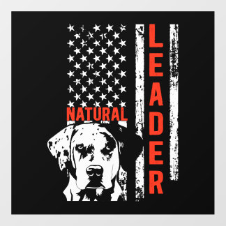 Catahoula Leopard Dog us Flag Natural Leader Dog Floor Decals