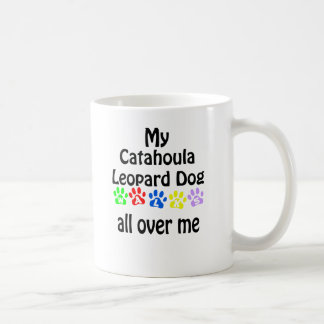 Catahoula Leopard Dog Walks Design Coffee Mug
