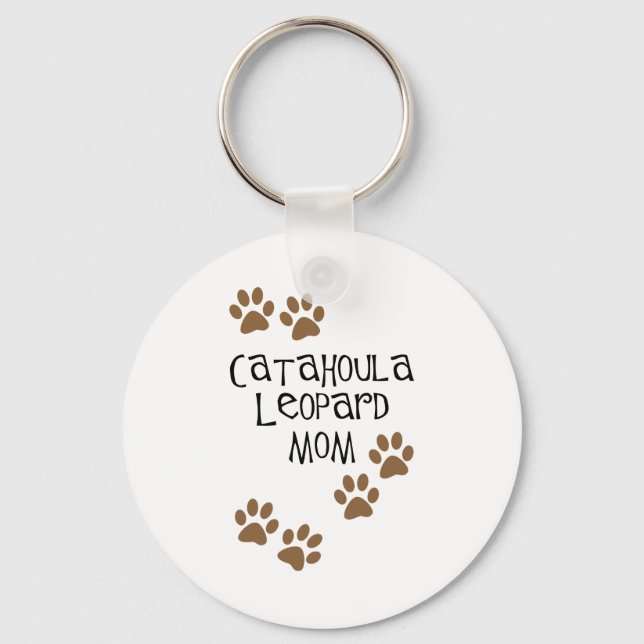 Catahoula Leopard Mom Keychain (Front)