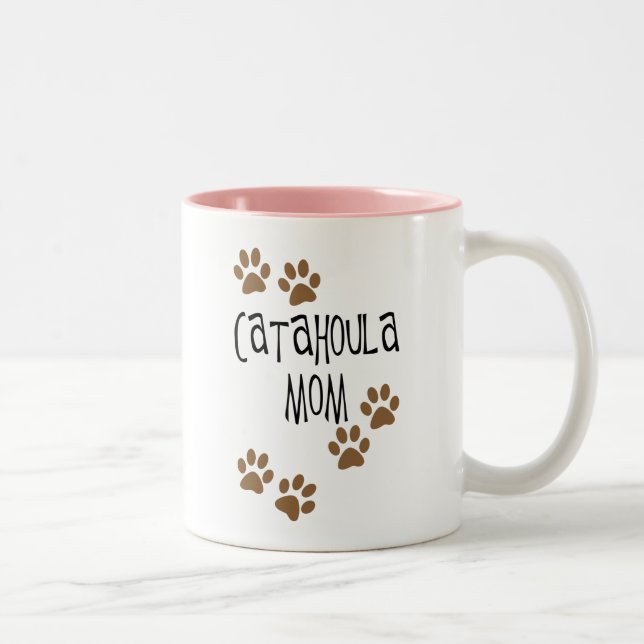 Catahoula Mom Two-Tone Coffee Mug (Right)